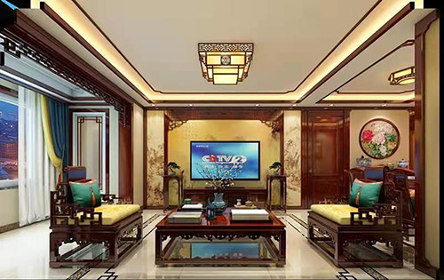 扬州住宅新中式风格装修，尽显奢华品味